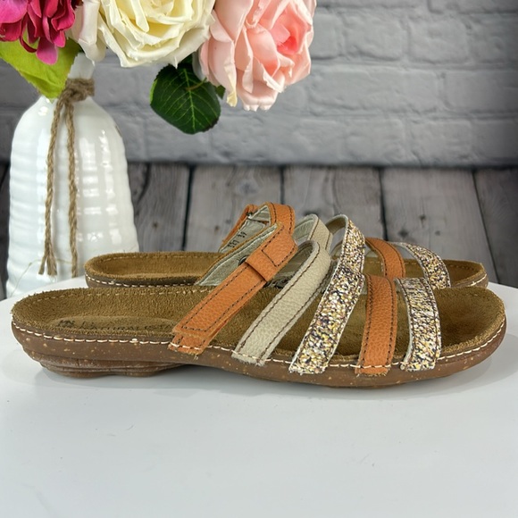EL NATUALISTA PANGLAO Multicolored Leather Strappy Strap Slip On Flat Sandals - Picture 5 of 17